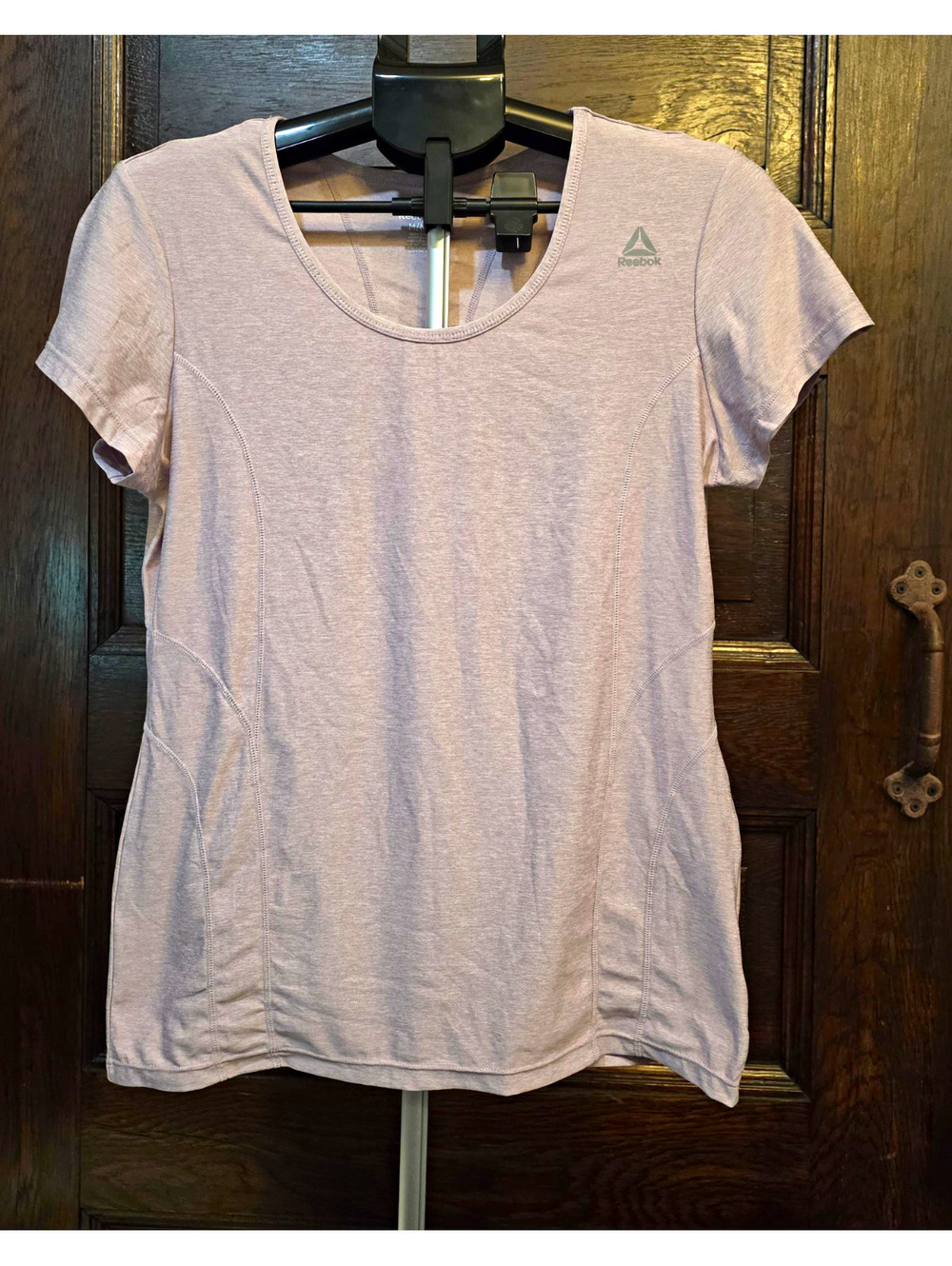 Reebok Athletic Scoop Neck Short Sleeve Womens M Purple